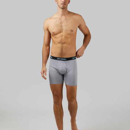 32 Degrees Cool 4 Pack Men's Quick Dry Performance Boxer Shorts with Comfortable Elastic Waist, S