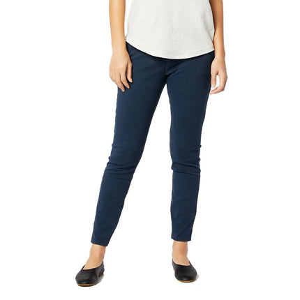 Pantalones chinos de sarga elástica de corte ajustado para mujer Dockers, (nuevo) azul ceniza, 34