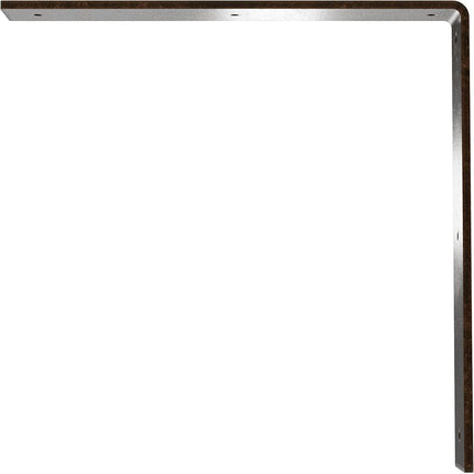 Ekena Millwork BKTM02X14X14HAABZ Steel Bracket Hamilton, 2"W x 14"D x 14"H, Antiqued Bronze