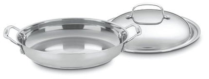 Cuisinart 725-30D Chef's Classic Stainless 12-Inch Everyday Pan with Dome Cover, Silver