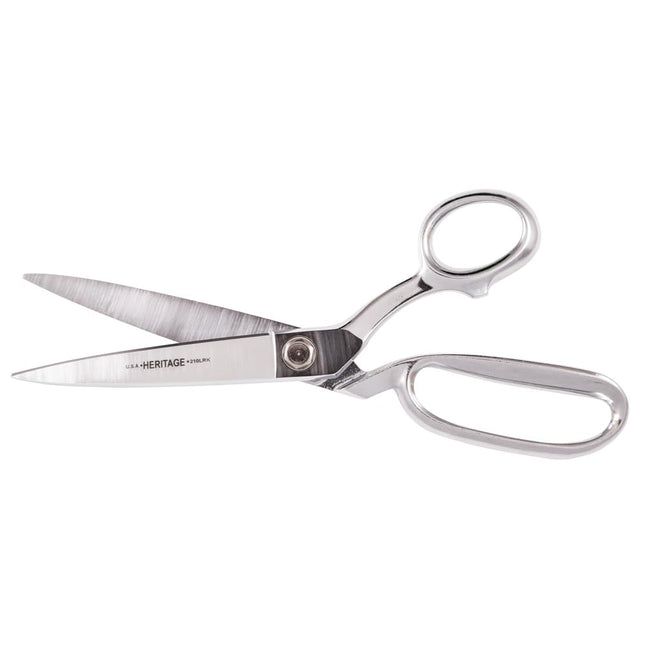 Klein Tools G210LRK Scissors, Made in USA, Bent Trimmer with Large Ring, Knife Edge, 11-Inch
