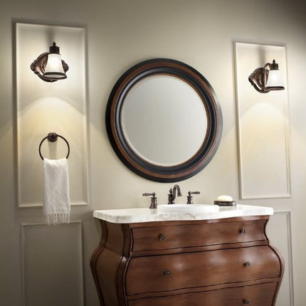 Moen YB9886ORB Toallero de aro Waterhill, bronce frotado con aceite