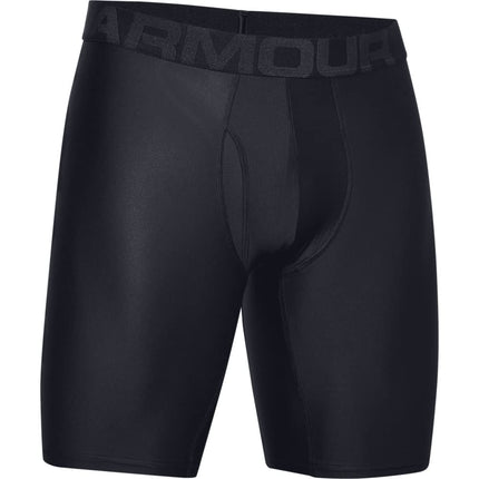 Under Armour mens Tech 9-inch Boxerjock 2-Pack, Black (001)/Black, X-Small