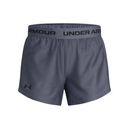 Under Armour Girls UA Play Up Shorts Downpour Gray