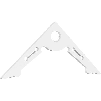 Ekena GPP060X023X100CEN Gable Pediment, Primed, 60" W x 22 1/2" H x 1" P (9/12)