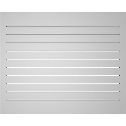 42"W x 34"H Rectangle Surface Mount PVC Gable Vent: Functional, w/ 2"W x 2"P Brickmould Sill Frame