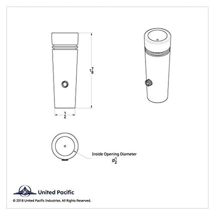 Rallonge d'interrupteur à bascule United Pacific Short Kenworth avec diamant bleu