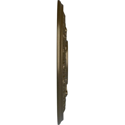 Ekena Millwork CM15BABRS 15 3/8" OD X 4 1/4" ID X 1 P Baltimore (Fits Canopies up to 5 1/2") Hand-Painted Ceiling Medallion, Brass