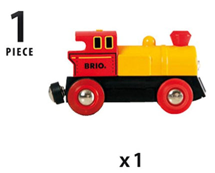 BRIO World Two Way Battery Powered Engine Train for Kids Age 3 Years Up - Compatible with all BRIO Railway Sets & Accessories