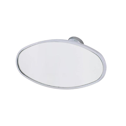 Rétroviseur intérieur ovale United Pacific 70802 en aluminium chromé avec support à coller