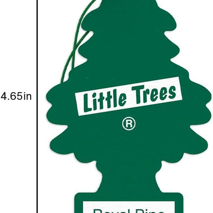 LITTLE TREES Car Air Freshener | Hanging Paper Tree for Home or Car | Royal Pine | 3 Pack