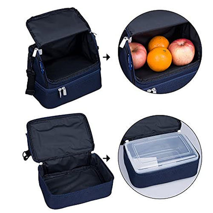 Boîte à déjeuner Wildkin à compartiments – Convient aux sacs à déjeuner pour enfants, sans BPA, compatible micro-ondes et lave-vaisselle, idéal pour la conservation des aliments et la préparation des repas