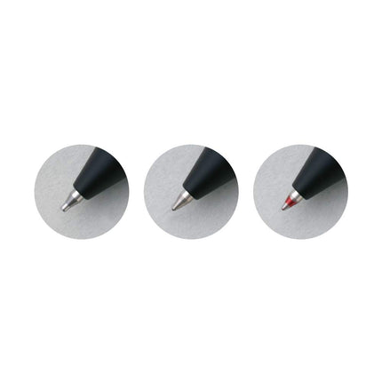 RHODIA 9340C - 3 in 1 scRipt Multipen 2 Ballpoint Pens 0.5 mm Black & Red + 1 Graphite Mechanical Pencil 0.5 mm - Hexagonal Body in Orange Brushed Aluminium - Refillable - Eraser Under the Push Button