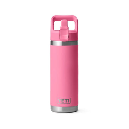 Yeti Rambler 18 oz Bottle, Vacuum Insulated, Stainless Steel with Straw Cap, Harbor Pink