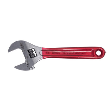 KLEIN TOOLS D507-6 Adjustable Wrench, Extra Capacity Jaw Forged Drive Wrench with High Polish Chrome Finish, 6-1/2-Inch