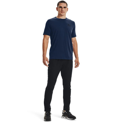 Under Armour mens Sportstyle Left Chest Short-Sleeve T-Shirt , Academy Blue (408)/Black , X-Large Tall