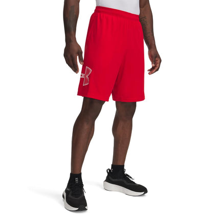Under Armour - Mens TECH Graphic Shorts, Color Red (603), Size: 4X-Large