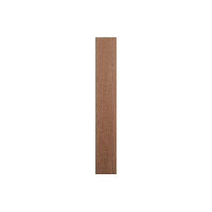 3 3/4"W x 6 1/2"H x 1"P Americraft Solid Hardwood Stain Grade Smooth Plinth Block with Squared Edge, Sapele