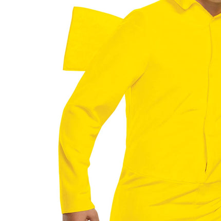 Pikachu Costume for Kids, Official Pokemon Costume Hooded Jumpsuit, Child Size Large (10-12)