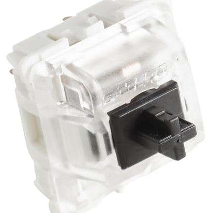 Gateron Black Mechanical Keyboard Switches (120 Pack) - Linear & Consistent for Heavy Typing & Gaming - 60g Actuation Force