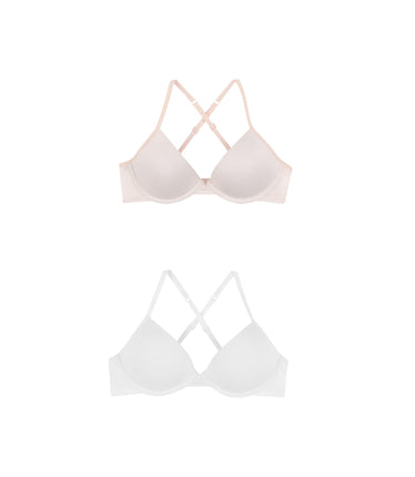 Hanes Girls' Big Molded Underwire Bra (Pack of 2),