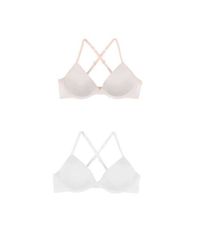 Hanes Girls' Big Molded Underwire Bra (Pack of 2),