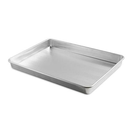 Nordic Ware Prism Bandeja de horno extragrande de 21x15 pulgadas, capacidad XL, aluminio natural texturizado para asar y hornear