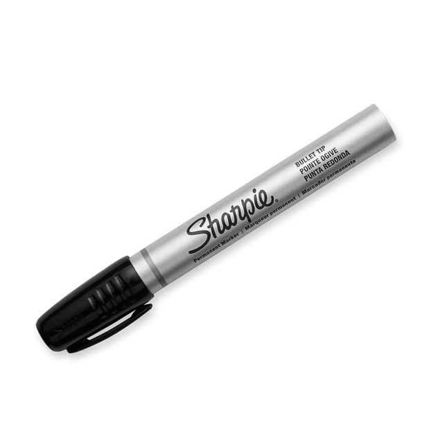 SHARPIE 1794229 Marqueur permanent à pointe ogive, résistance industrielle, noir, paquet de 12