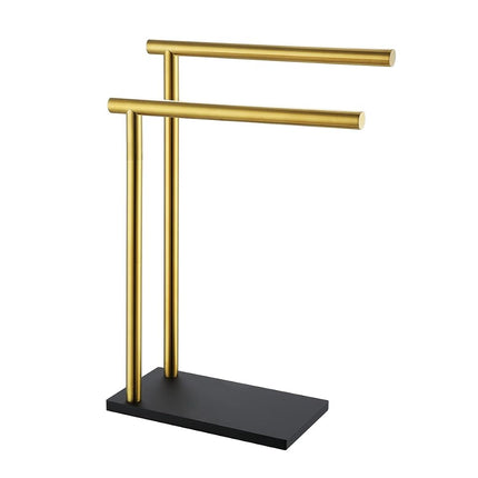 JQK Toallero de Mano con Acabado en Bronce Frotado con Aceite, Soporte Moderno en Forma de Árbol de Pie para Encimera con 2 Barras de 30,5 cm, Acero Inoxidable 304 ORB, HTT172-ORB