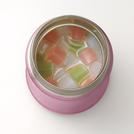 Zojirushi Stainless Steel Food Jar 25 oz. / 0.75 Liter, Shiny Pink