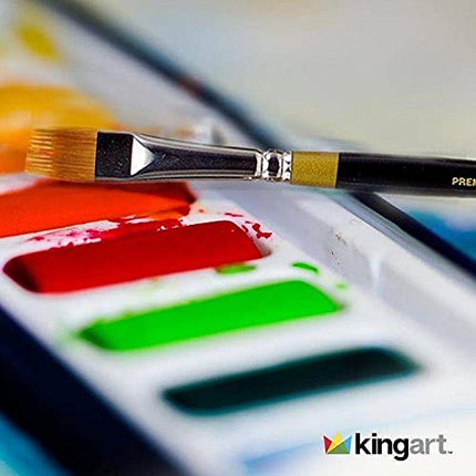 Kingart Original Gold Paint Brush-Flat Rake, Size: 3/4
