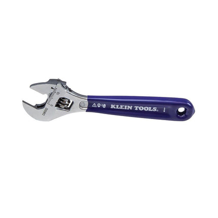 Klein Tools D86932 Adjustable Wrench, Forged with Slimmer Jaw and a High Polish Chrome Finish, 4-inch