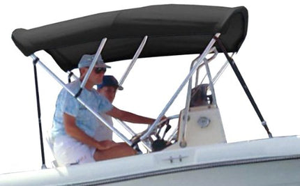 Survivor Marine Products Bimini Top (Fabric Only), Black, 6-Feet Length x 42-Inch Height x 79-84-Inch Width