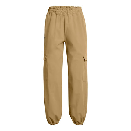 Under Armour Women's Armoursport Woven Cargo Pants, (263) Camel / / White, M