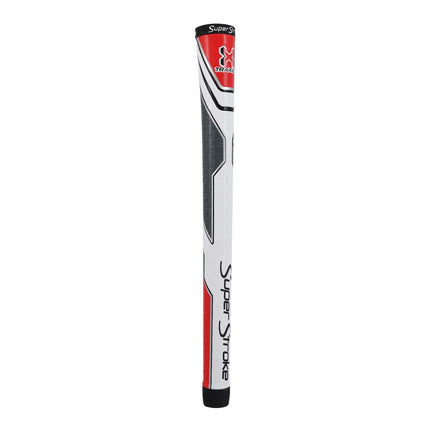 SuperStroke Traxion Tour Golf Club Grip, White/Red