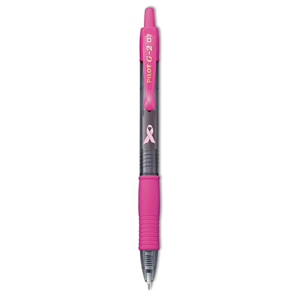Pilot G2 Breast Cancer Awareness Pink Pens with Bl