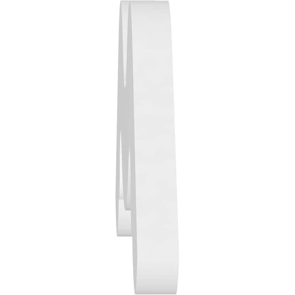 Pitch Midway Architectural Grade PVC Gable Pediment, 48"W x 14"H x 1"P (7/12)