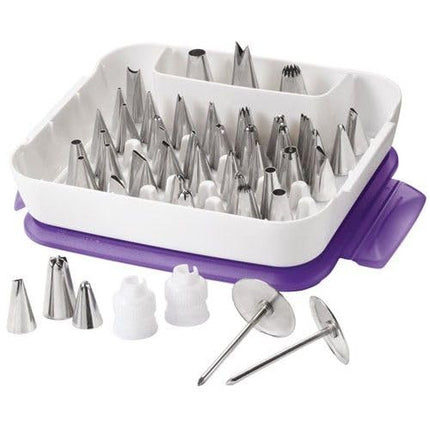 Wilton Master Cake Decorating Piping Tips Set, 55 Pieces