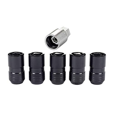 McGard 24516 Black Cone Seat Wheel Locks (M14 x 1.5 Thread Size) - Set of 5