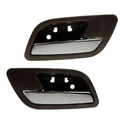 TRQ Door Handles Inside Silver Front or Rear Pair 