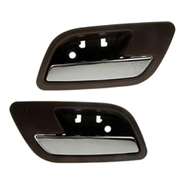 TRQ Door Handles Inside Silver Front or Rear Pair 