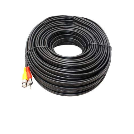 100 ft. Premade Premium Siamese Power, Video and Audio Cable - Black