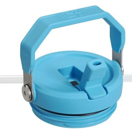 Vaso Stanley IceFlow Flip Straw con Asa 30 oz | Tapa Giratoria y Pajita Abatible | Botella de Agua Resistente a Fugas | Acero Inoxidable Aislado | Libre de BPA | Azul Celeste