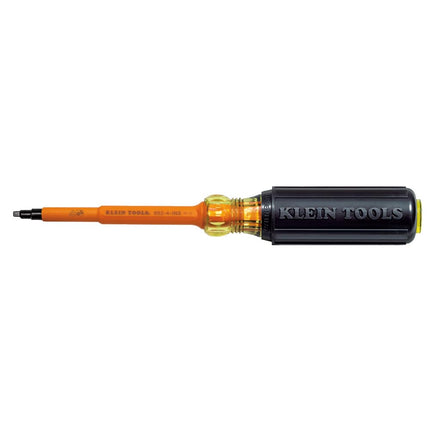 Klein Tools 662-4-INS Insulated Screwdriver, #2 Square-Recess Tip with 4-Inch Shank