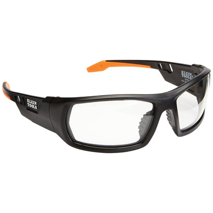 KLEIN TOOLS Safety Glasses, Professional PPE Protective Eyewear with Full Frame and Clear Lens, Scratch Resistant and Anti Fog 60163