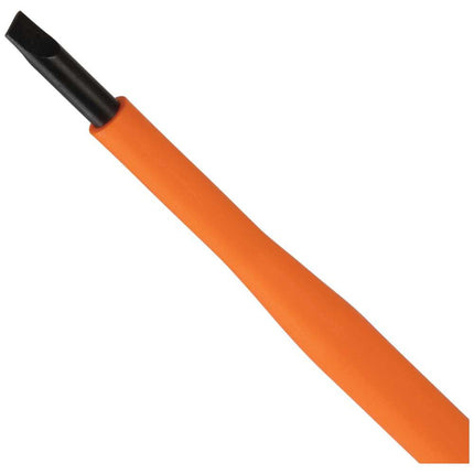 Klein Tools 6816INS Insulated Screwdriver, 1000V 3/16-Inch Cabinet Tip Screwdriver with 6-Inch Shank, Tip-Ident, Cushion-Grip Handle