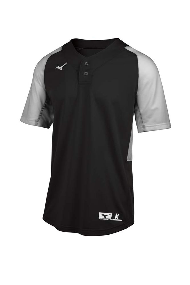 Mizuno Youth Aerolite 2-Button Baseball Jersey, Bl