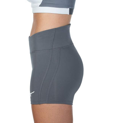Mizuno Women's Elevated 4" Inseam Volleyball Short, Quiet Shade, XX-Small