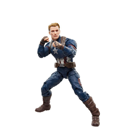 Marvel Legends Series Captain America, Avengers: Endgame Collectible 15-cm Action Figure, Red, White, Blue