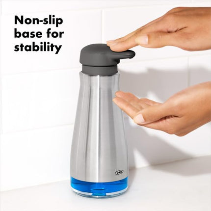 OXO 13273700 Good Grips Soap Dispenser Stainless Steel 15 oz